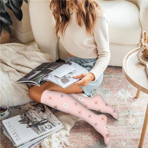 Compression Socks for Women & Men Circulation(6 pairs)-Graduated Supports Socks - Picture 3 of 8